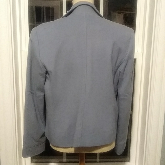 Louben Wool Cashmere Blazer in Steel Blue - Picture 4 of 8